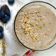 Kefir With Hemp Seeds and Sesame