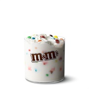 McFlurry With M&M's Candies