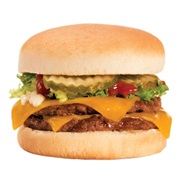 Black Angus Double Cheeseburger