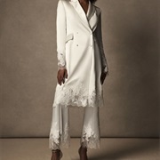 Extra-Long Jacket With Pantsuit