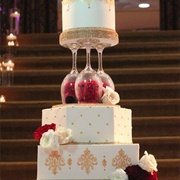 Wedding Cake Wine Glass Tier