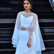 Cape Edged in Ribbon