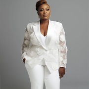 Sheer Blazer With Bridal Suit