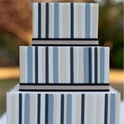 Multi-Colored Stripes on Cake