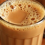 English Breakfast Boba Tea With Watermelon Boba