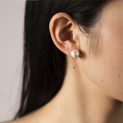 Pearl Stud Earrings for Bride