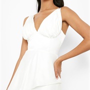 Gathered Cup Bodice on Wedding Dress