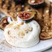 Sweet Whipped Ricotta With Golden Yellow Sugar