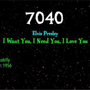 #9159 I Want You, I Need You, I Love You by Elvis Presley