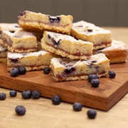 Blueberry Bakewell Slice