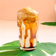 Boba Tea With Butterscotch Boba