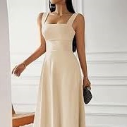 Wide Fabric Straps on Dress