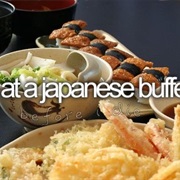 Eat at a Japanese Buffet