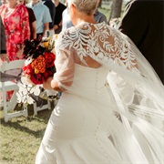 Embroidered Wedding Cape