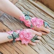 Colorful, Flower-Shaped Gloves