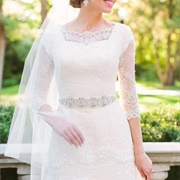 Jeweled Belt, Wedding Dress