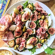 Arugula, Fig, Prosciutto, and Mozzarella Salad
