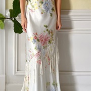 Knit Tassels Embellishment on Dress