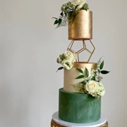 Geometric Tier Spacer for Cake