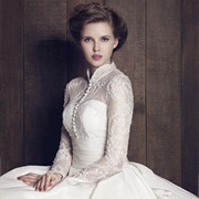 Buttons on Front of Bodice, Wedding Dress