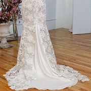 Satin Godet Panel Inset for Train