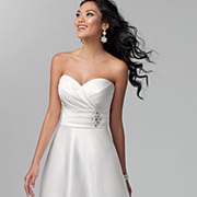 Pleated Fabric Waistband With Embellishment