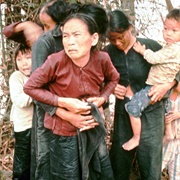 My Lai: A Group of South Vietnamese Women and Children, Cowering... (Ron Haeberle)