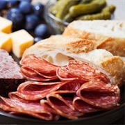 Assorted Cold Meats and Gherkins