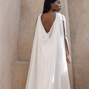 Draped Back Wedding Cape