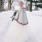 Colored Decoration Border on Cape/Capelet