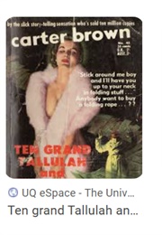 Ten Grand Tallulah and Temptation (Carter Brown)