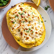 Chicken Alfredo Spaghetti Squash