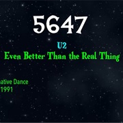 #8827 Even Better Than the Real Thing by U2