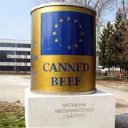 ICAR Canned Beef Monument, Sarajevo