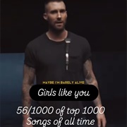 #406 Girls Like You by Maroon 5 Featuring Cardi B