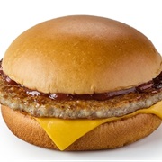 Sausage Sandwich With Brown Sauce