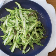 Shaved Asparagus With Parmesan Vinaigrette