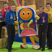 I Can't Find It but It Was From Sprout's Wiggles Morning Block and Had This Juice Box Guy in It