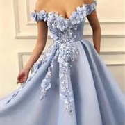 Decoration From Bodice "Spilling" Down Skirt