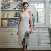 Curved Line From Hip to Skirt Split