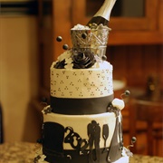 Cake for New Year's Eve Wedding