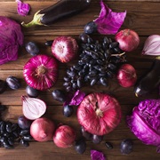 Red and Purple Food