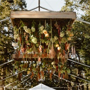 Hanging Wooden Flower Box