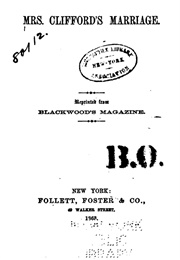Mrs Clifford's Marriage (Margaret Oliphant)
