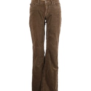 Brown Flared Y2K Jeans Women