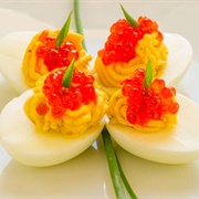 Roe Deviled Eggs
