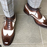 Two-Tone Men's Shoes for Wedding