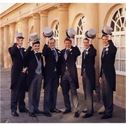 Top Hats at Wedding