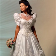 Short Sleeves Puffed Upward at Shoulders