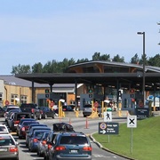 Driving Peace Arch Crossing Blaine, WA-Surrey, BC